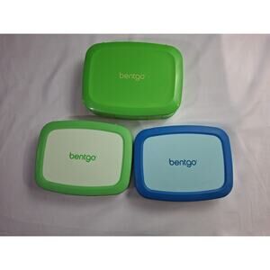 Bentgo Lunch Box Lot of 3 Leakproof Bento Kids Adult Meal Prep